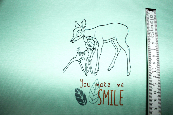 Jersey My little Baby mint Bambi (ca. 90 cm)